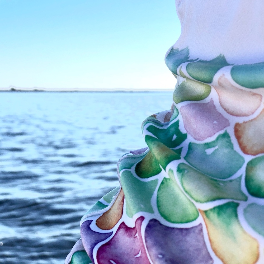 Mermaid Scales SPF 50 women's boat&beach shirt